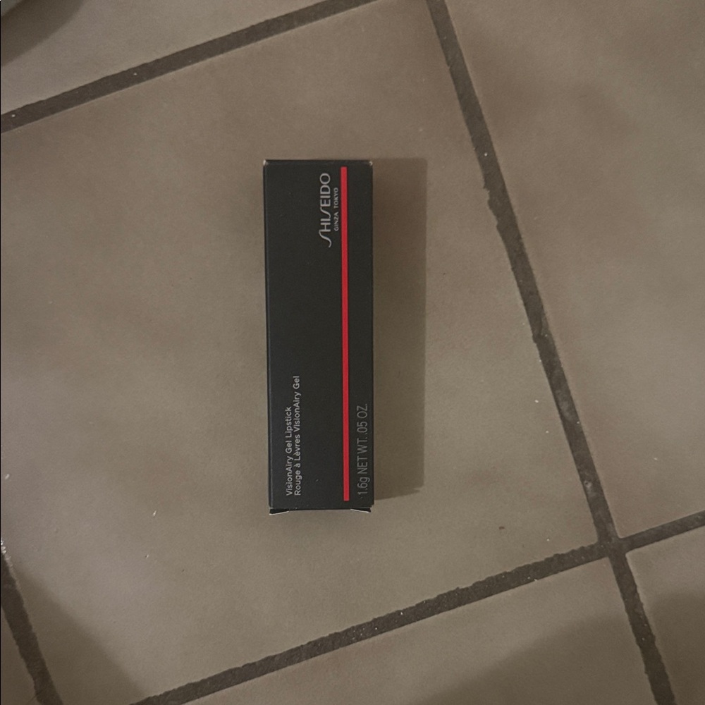 Shiseido Black Lipstick Box with Red Stripe
